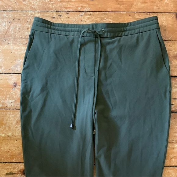 Green Hilary Radley elastic waistband pants size M - Picture 2 of 4